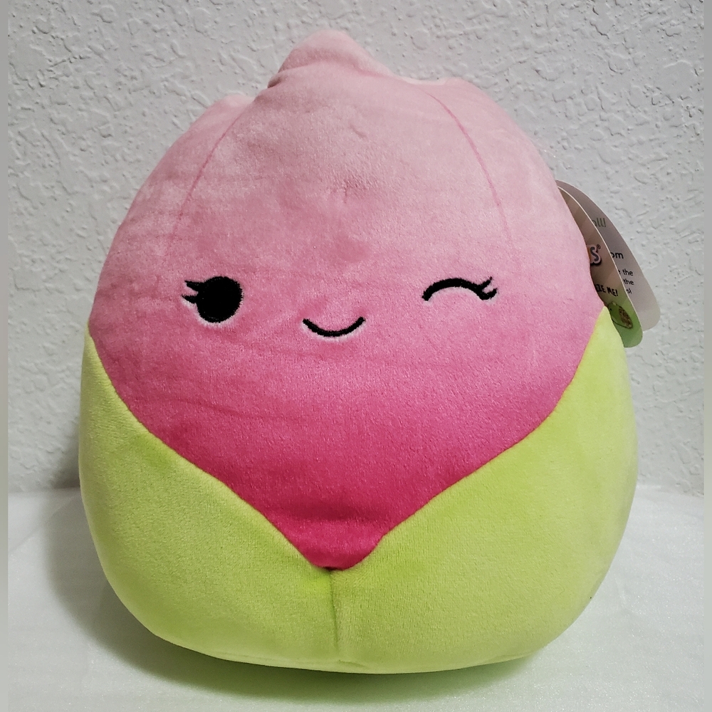 Bridgie, Pink Tulip 8" Squishmallows ❗️Creased Tag